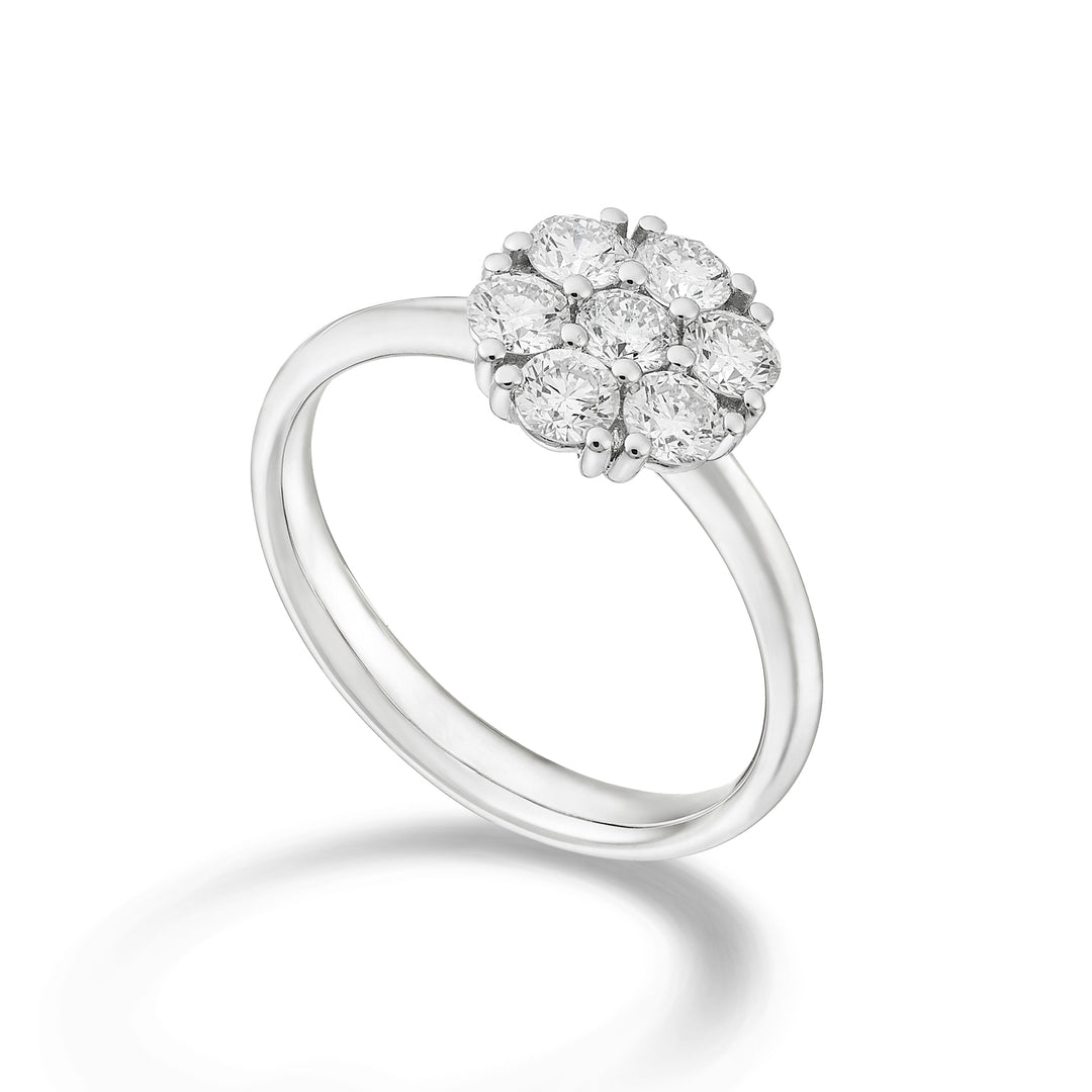 Golay multi-stone ring with 7 diamonds of 0.13ct AB2138-24192110032