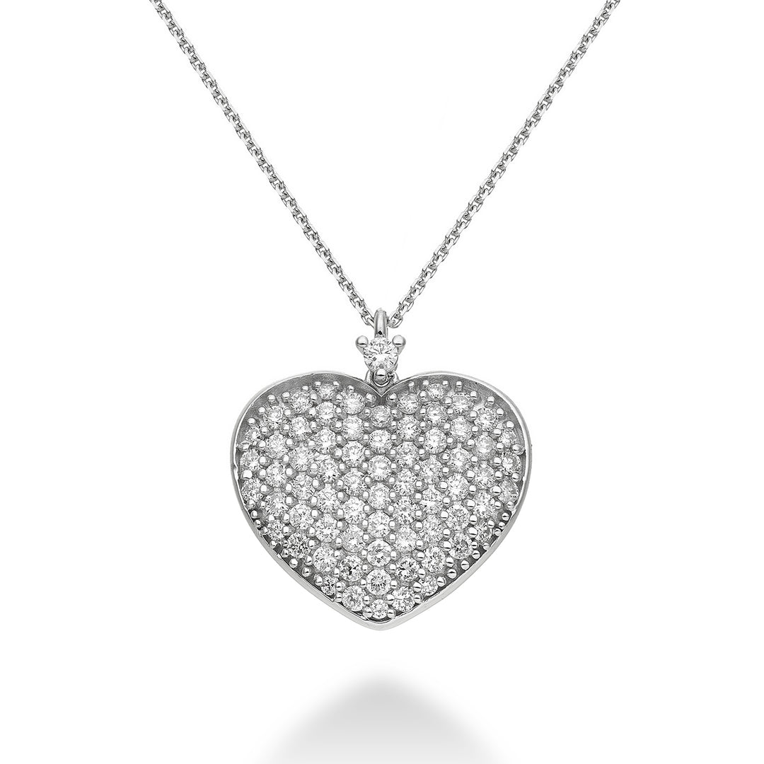 Golay cl 18k ct.0.76 coeur arrondi taille 5 or blanc chat. blanc GD5096O4BR076-5