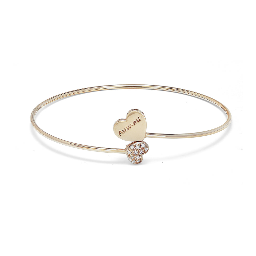 Golay slave bracelet love me small heart recessed BSCU100DI-22018110020