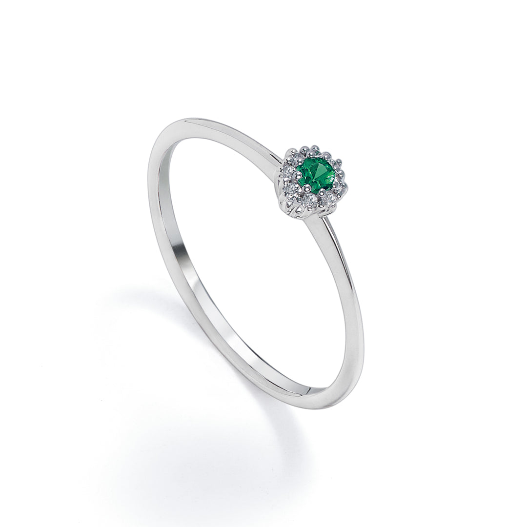 Nihama an 18k emerald n. ct.0.07 diam. 0.04 ct size 1 NA5139O4SMN007