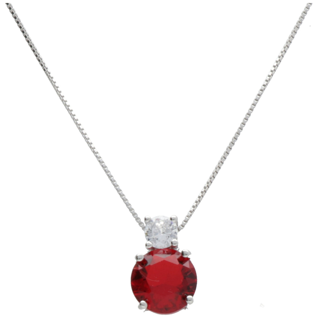 Nihama cl ag925 gem swarovski bianco e rosso ND7571A4ROSSO00
