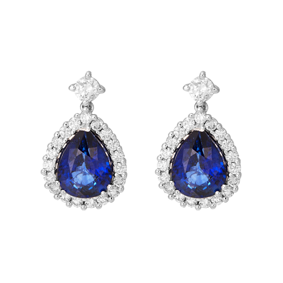 Golay orecchini zaffiro a goccia 6x8 e diamanti OCL027WDIZB-22158110080