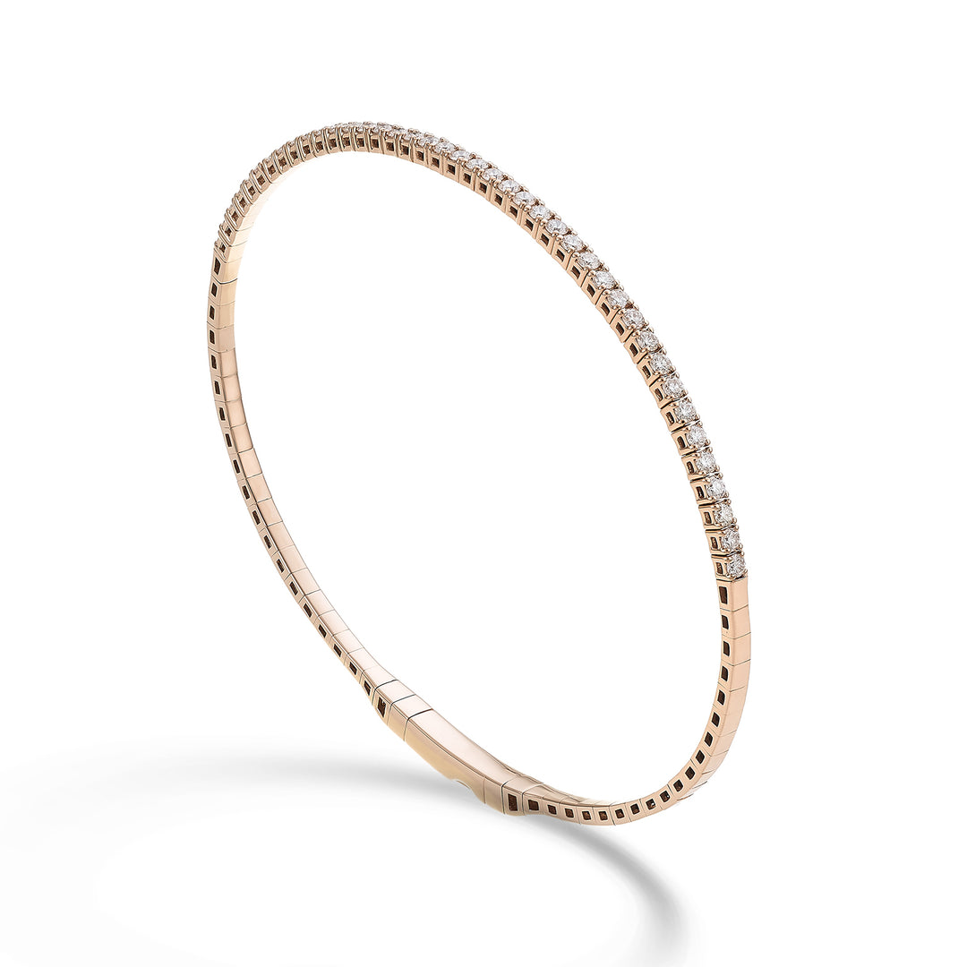 Golay br 18k tennis flex mezzo giro diam. ct.0,80 oro rosa cm.17 GBFLEX001DIO3