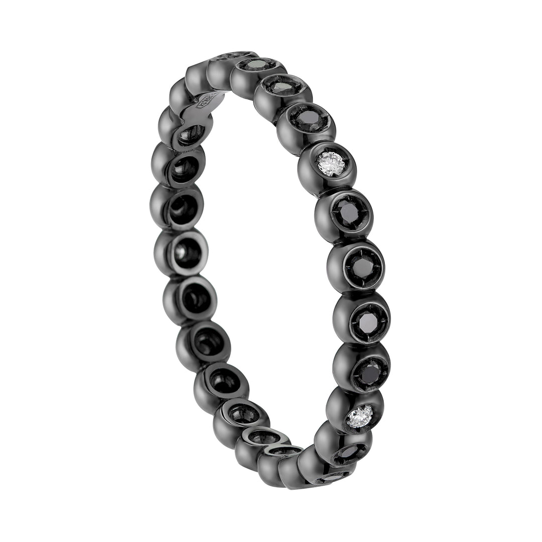 Nihama an 18k diam. ct.0.05 black ct.0.20 NA5076O6BKDI025