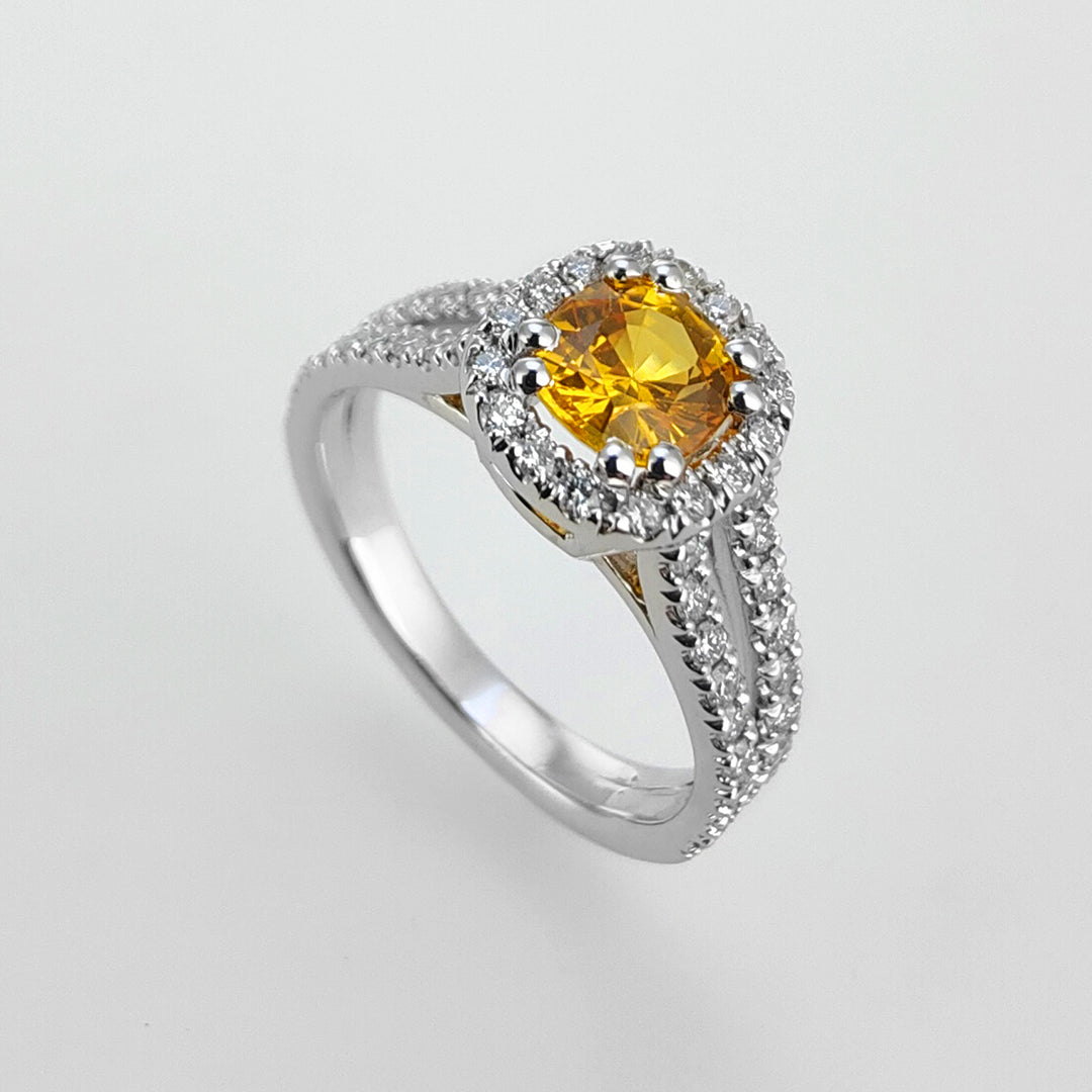Golay Zy Cushion Ring 6x5 Kontur und Doppelschaft inkl. ACLCCS011DIZY65-23355110015
