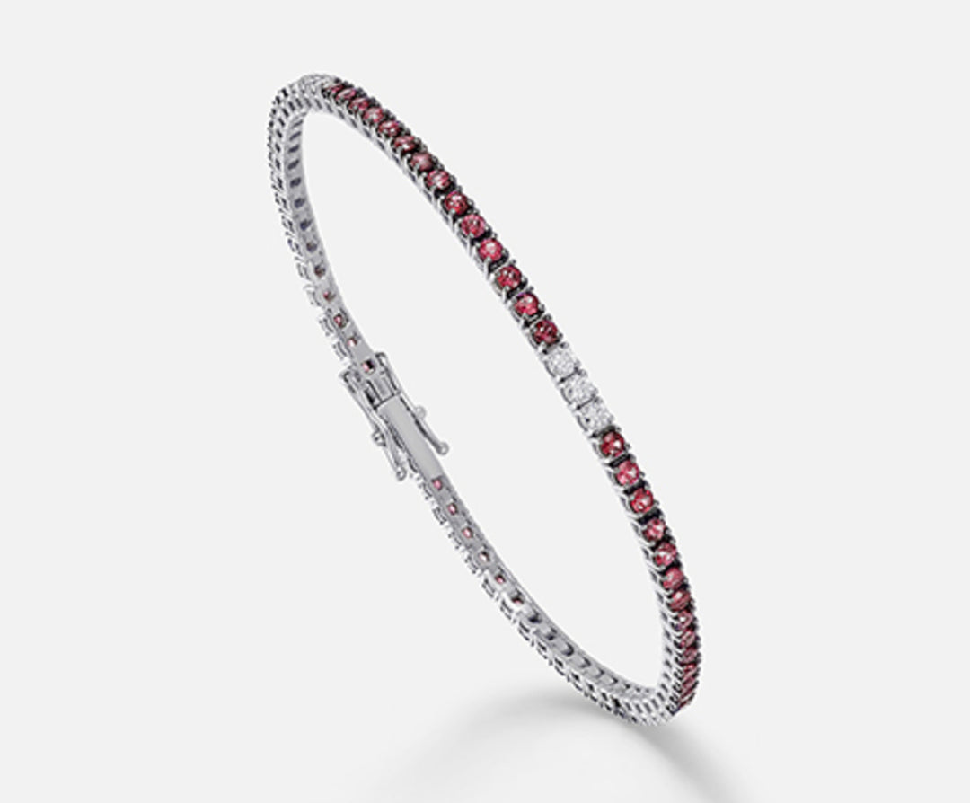 Mikiko br tennis 18k rubis 2,56 ct diam. ct.0,40 cm.17,5 MB5021O4RBR.17,5