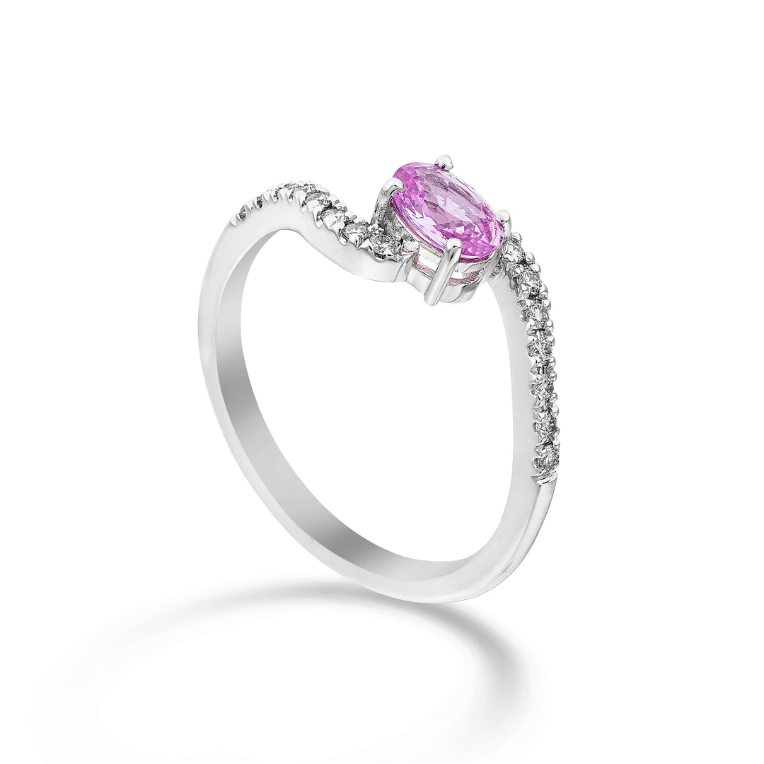 Golay ovaler z.rosa Ring 5x4 mit versenktem „S“-Schaft ACLG434DIZP54-24086110104