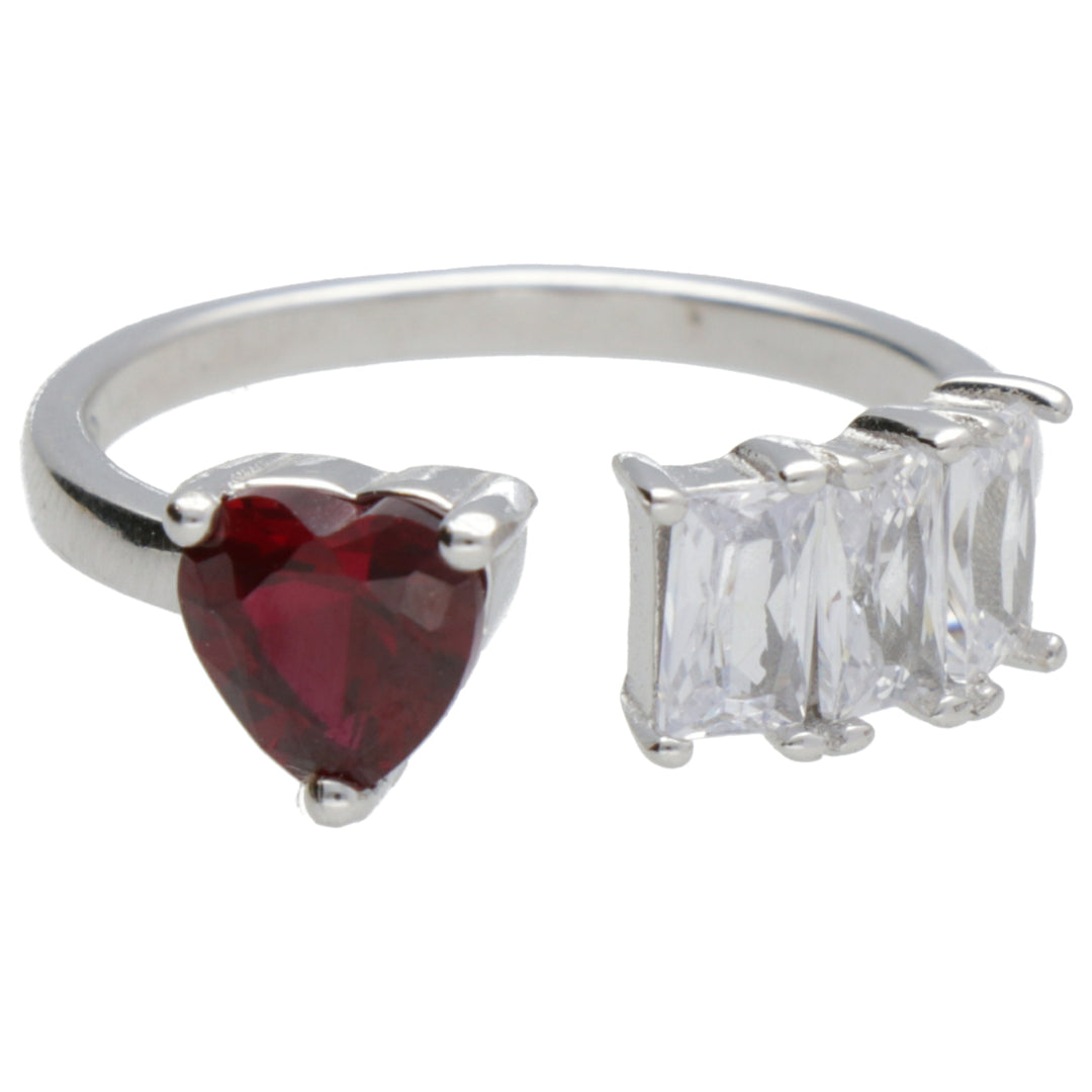 Nihama an ag925 gem swarovski white and red NA7196A4RED00