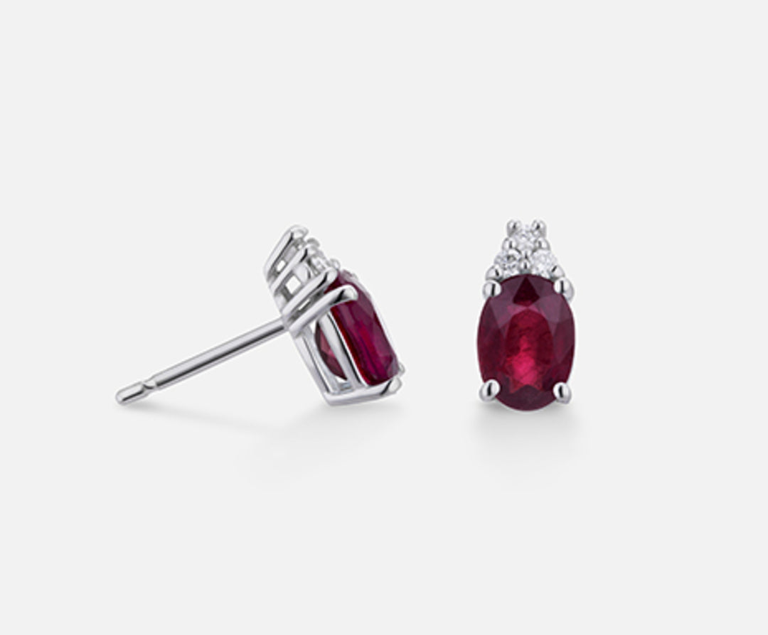 Nihama or 18k rubino ovale 7x5 ct. 1,80 diam ct. 0,09 NO5034O4RBC