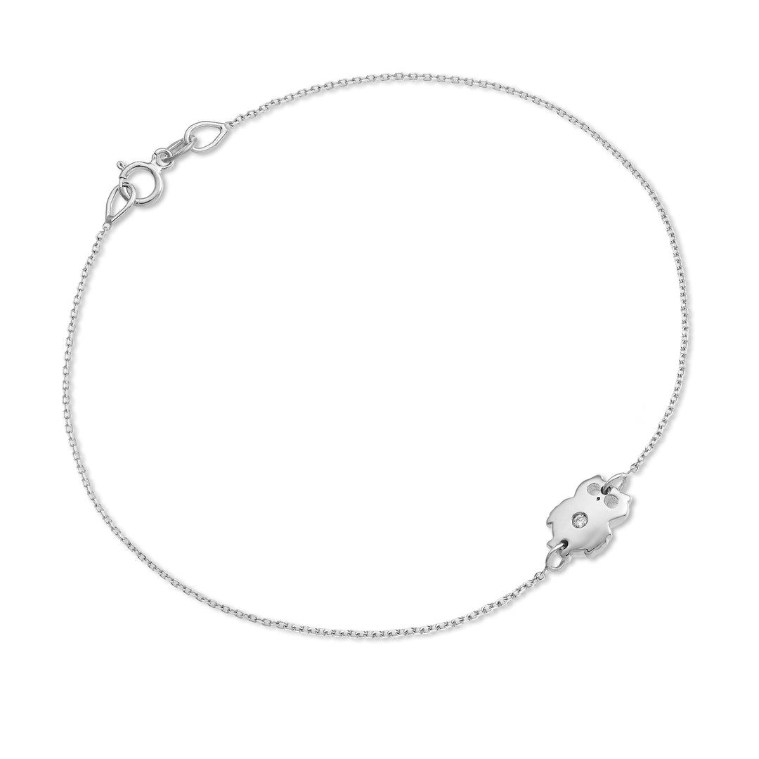 Nihama br hibou 18 carats 0,01 ct or blanc NB5044O4BR001