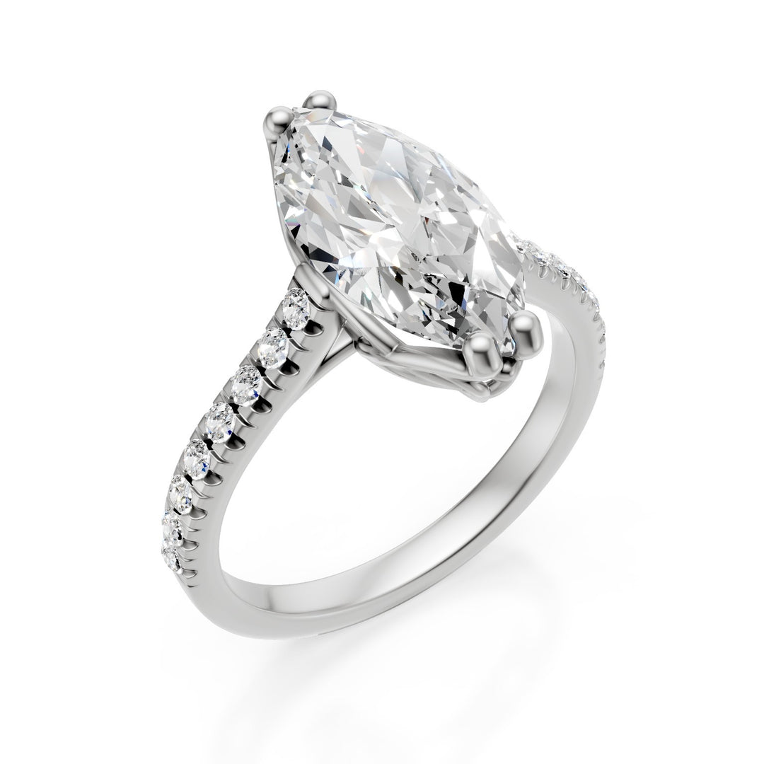 X-Diamond, ein 18-Karat-Labor-G.D. Gesamtct. 2,75 Cent. ct. 2,59 Marquise – vertiefter Schaft 0,16 ct XXDAPU118O4MABI275