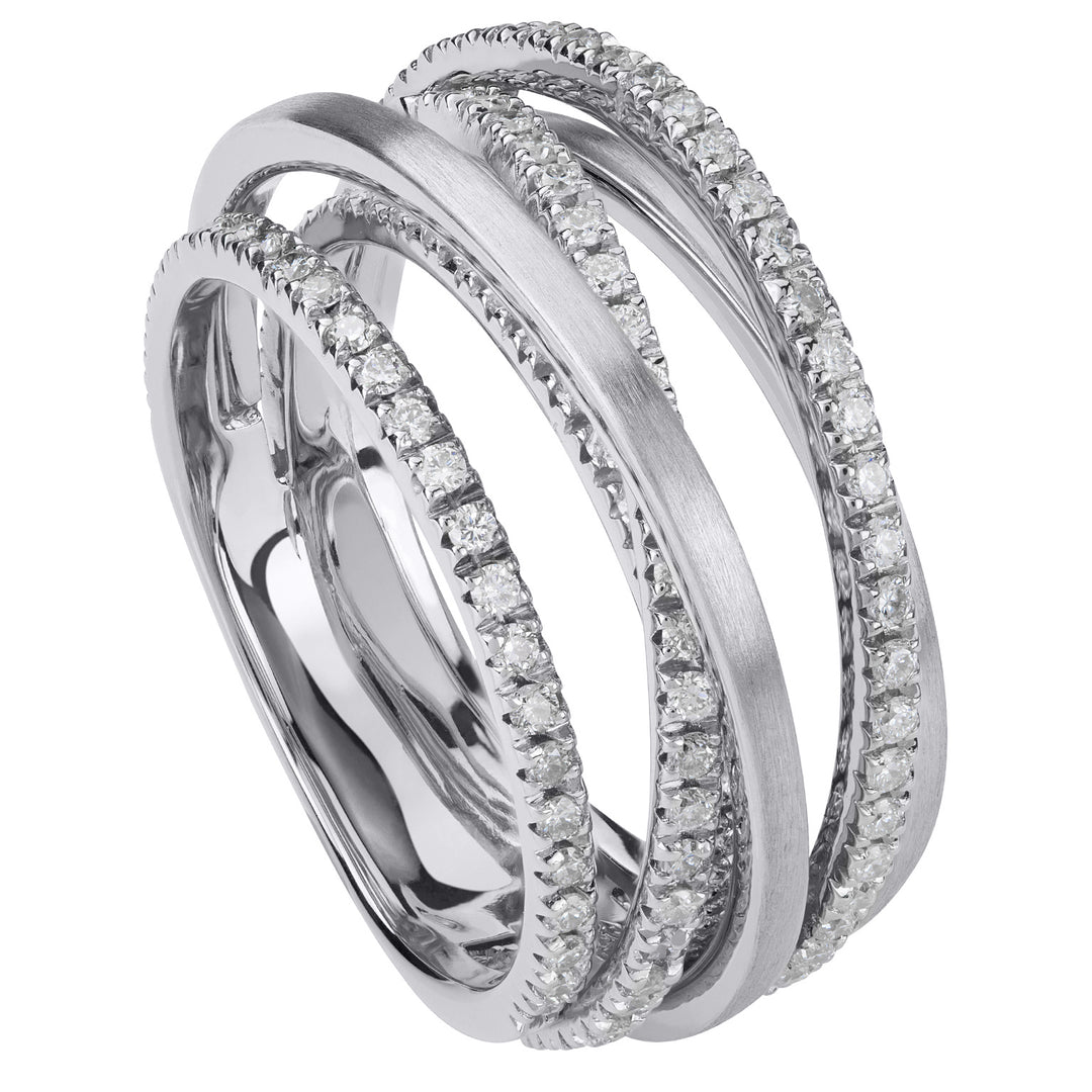 Golay pave diamond wire band ring APV020DI1-18016110004