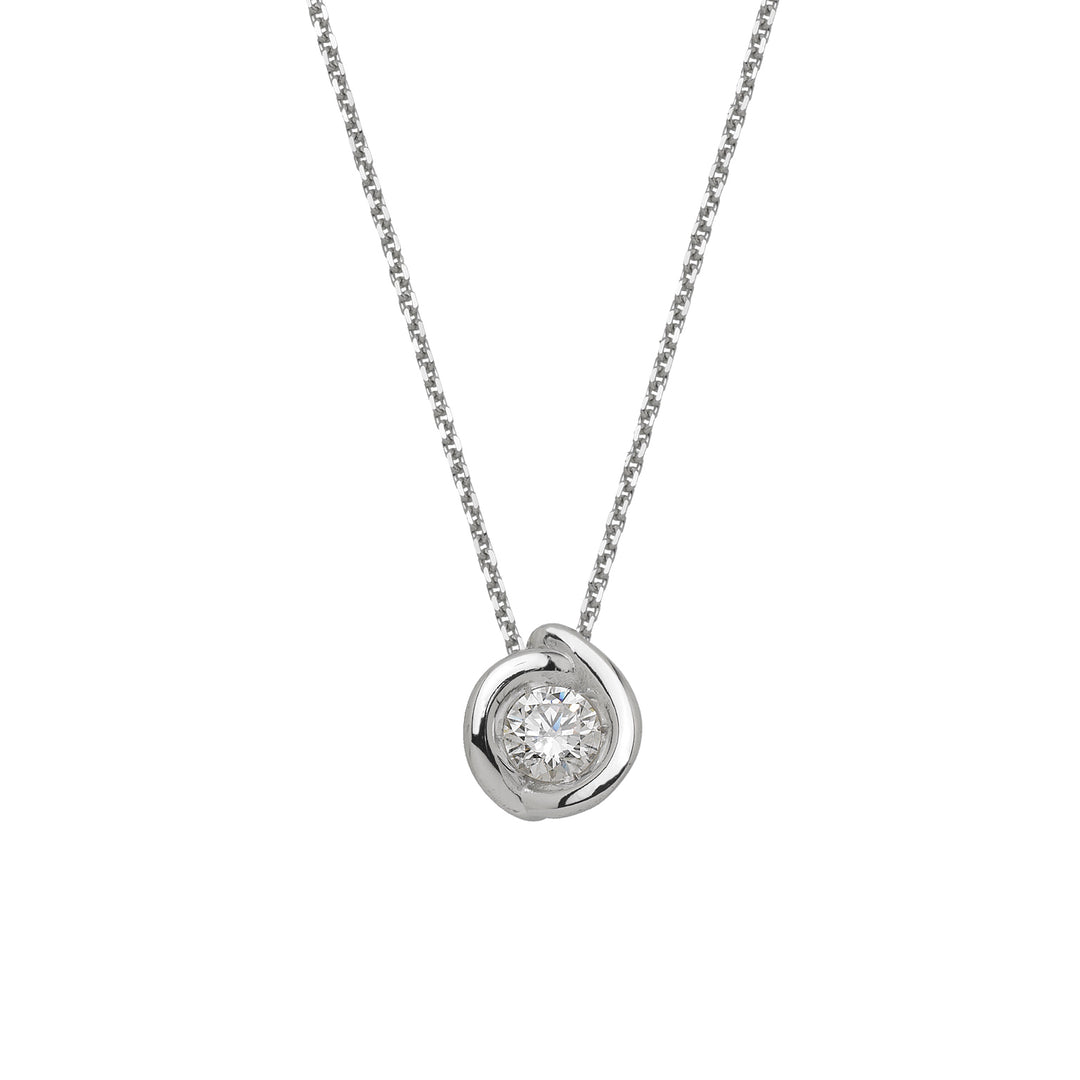 World Diamond Group collana con pendente punto luce calla GIM34-25174110076