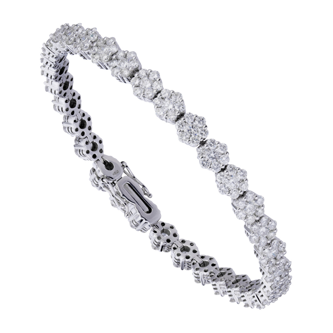 Golay bracciale fiorellino in oro bianco e diamanti bian BRDMC079-21022110007