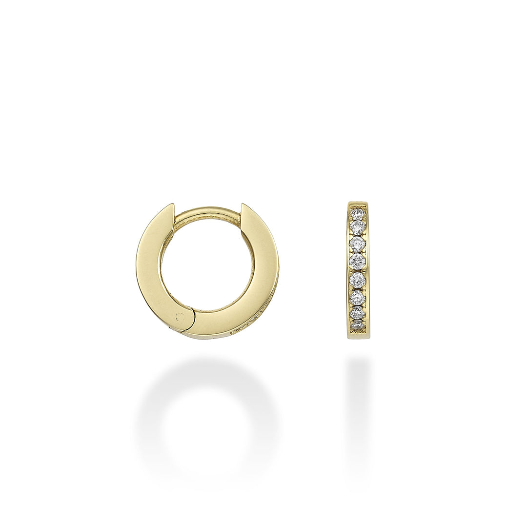 Mikiko oder 18k Runddiamant. 0,08 ct Gelbgold-Diam. Ost. 10 mm MO5062O1BR008