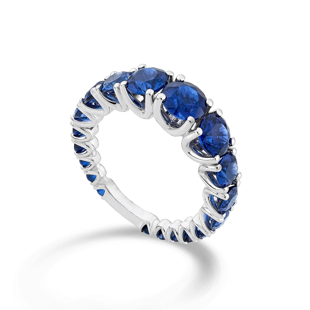 Nihama an 18kt sapphire lab and scalar with white gold bar NXDABIC1498ZFO4