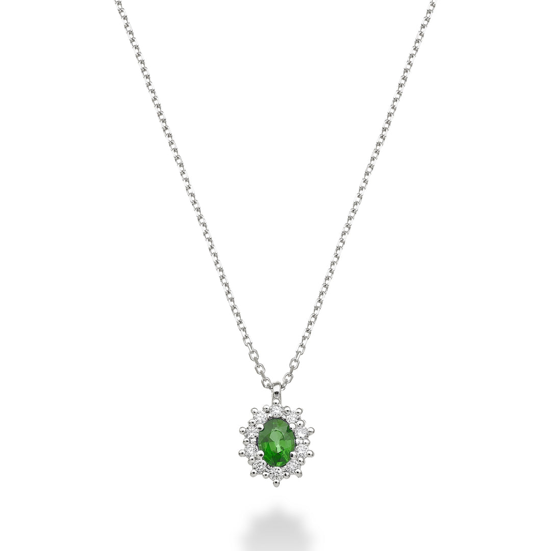 Nihama cl 9k Smaragd Nr. oval 4x3 ct.0,15 Durchm. 0,08 ct ND5125R4SMN