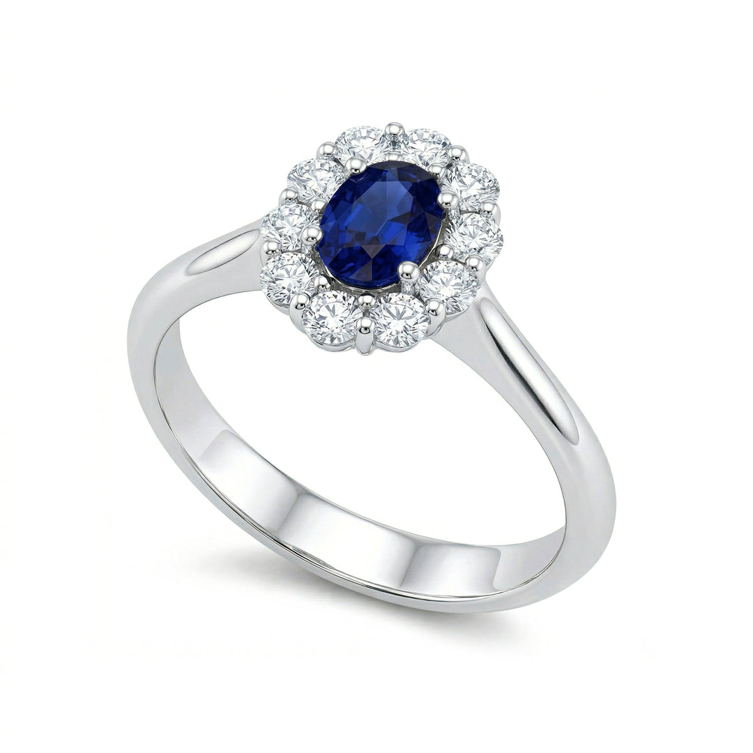 Golay 5x4 oval sapphire and diamond ring ACL041DIZB-26111110384