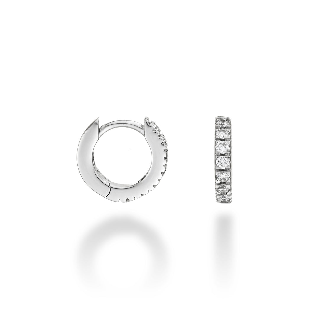 Mikiko ou 18k ct.0.23 taille 1 or blanc diam. est. 10mm MO5079O4BR023-1