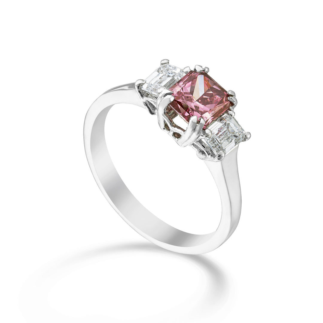 X-Diamond anello diamanti lgd radiant centrale pink XDATRRD024WBP-22061110069