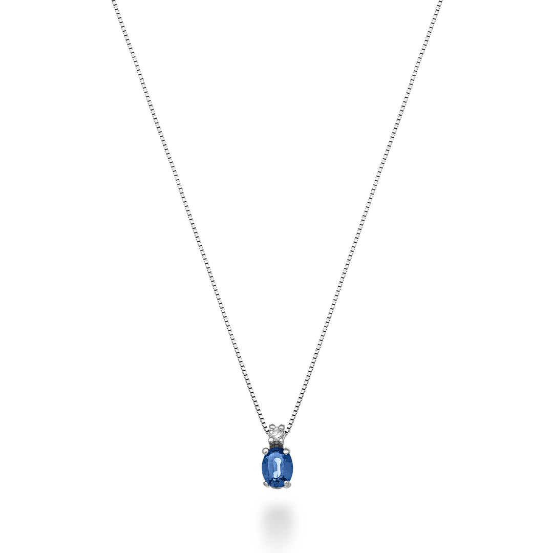 Mikiko cl 9k Saphir n. oval 5x4 ct.0,40 Durchm. ct.0,01 MD5181R4ZFN