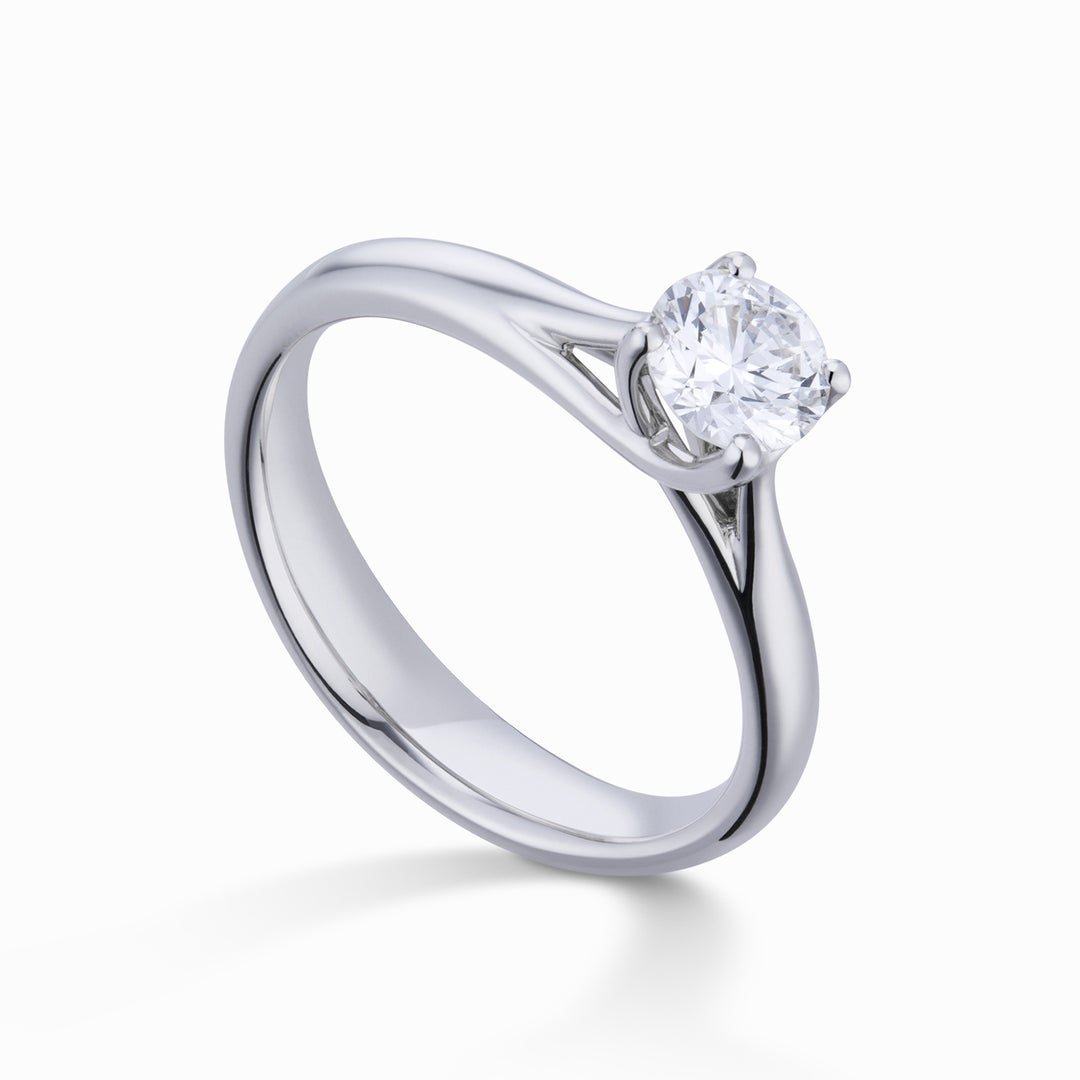 Bague solitaire grâce World Diamond Group en platine ABTRESOLPT-25092110062