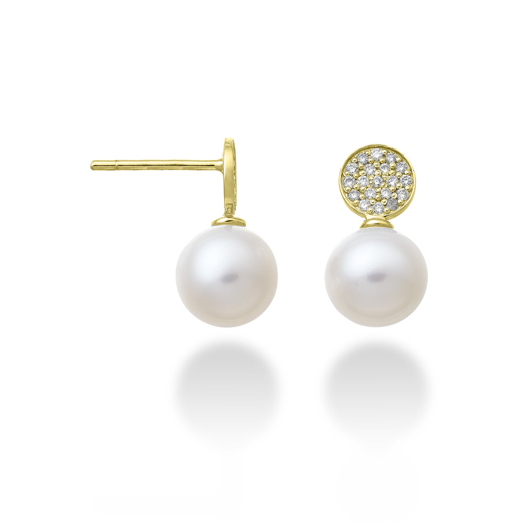 Mikiko oder 18 Karat rundes FW 8/8,5 ct.0,20 Gelbgold MO1593O1FABI080
