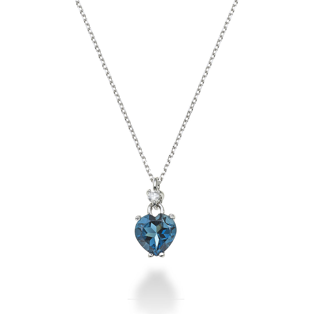 Nihama cl 18k London Blue Topas Herz 6x6 ct.0,85 Durchm. ct.0,02 NPCL198DITPBL66O4
