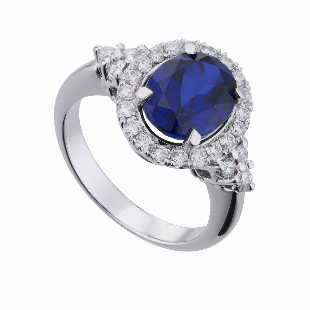 X-Diamond, ein 18-Karat-Labor-G.D. Lab-ov-Saphir 8x10 ct. 2,20 ct. 0,50 LXDACLC131DZFRO4