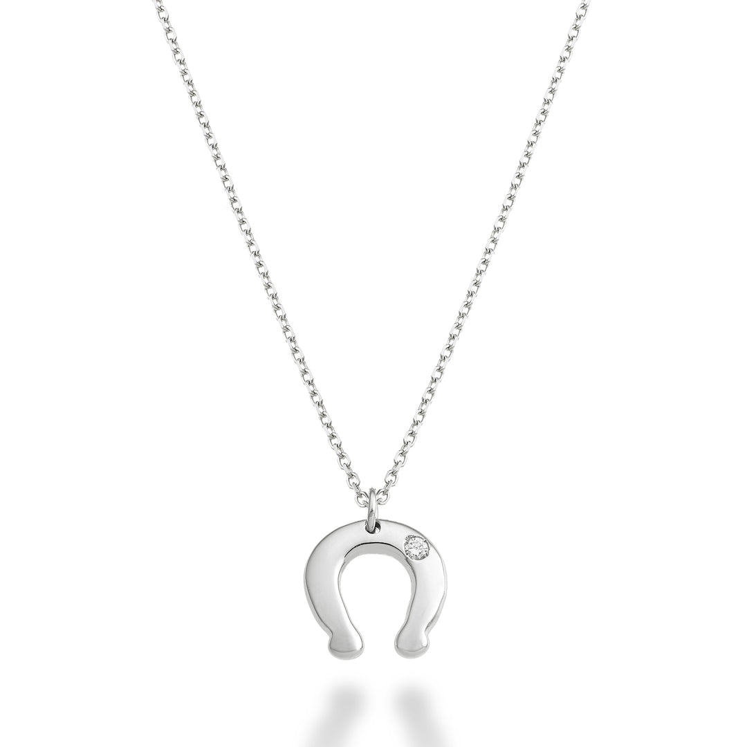 Nihama cl 18k Hufeisen 0,01 ct Weißgold ND5134O4BR001