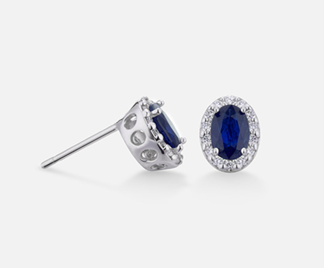 Mikiko or 18k zaffiro ovale 6x4 ct.0,80 dia ct.0,18 MO5038O4ZFD