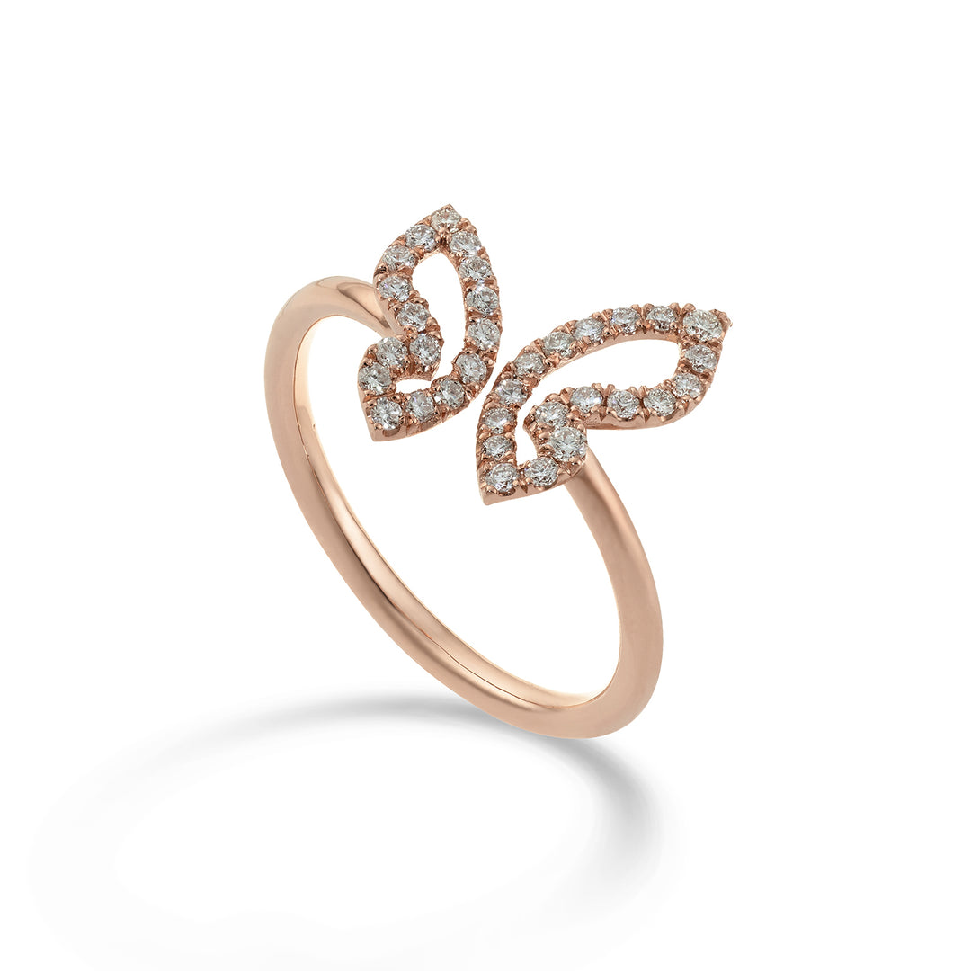 Golay mariposa ring with small butterfly and diamonds AFFA003DI-22236110014