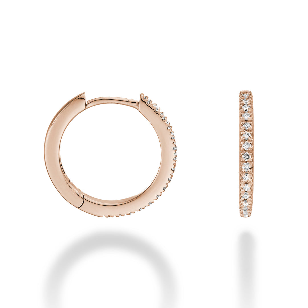 Nihama ou 18k ct.0.16 taille 4 or rose diam. est. 15 mm NO5077O3BR016-4