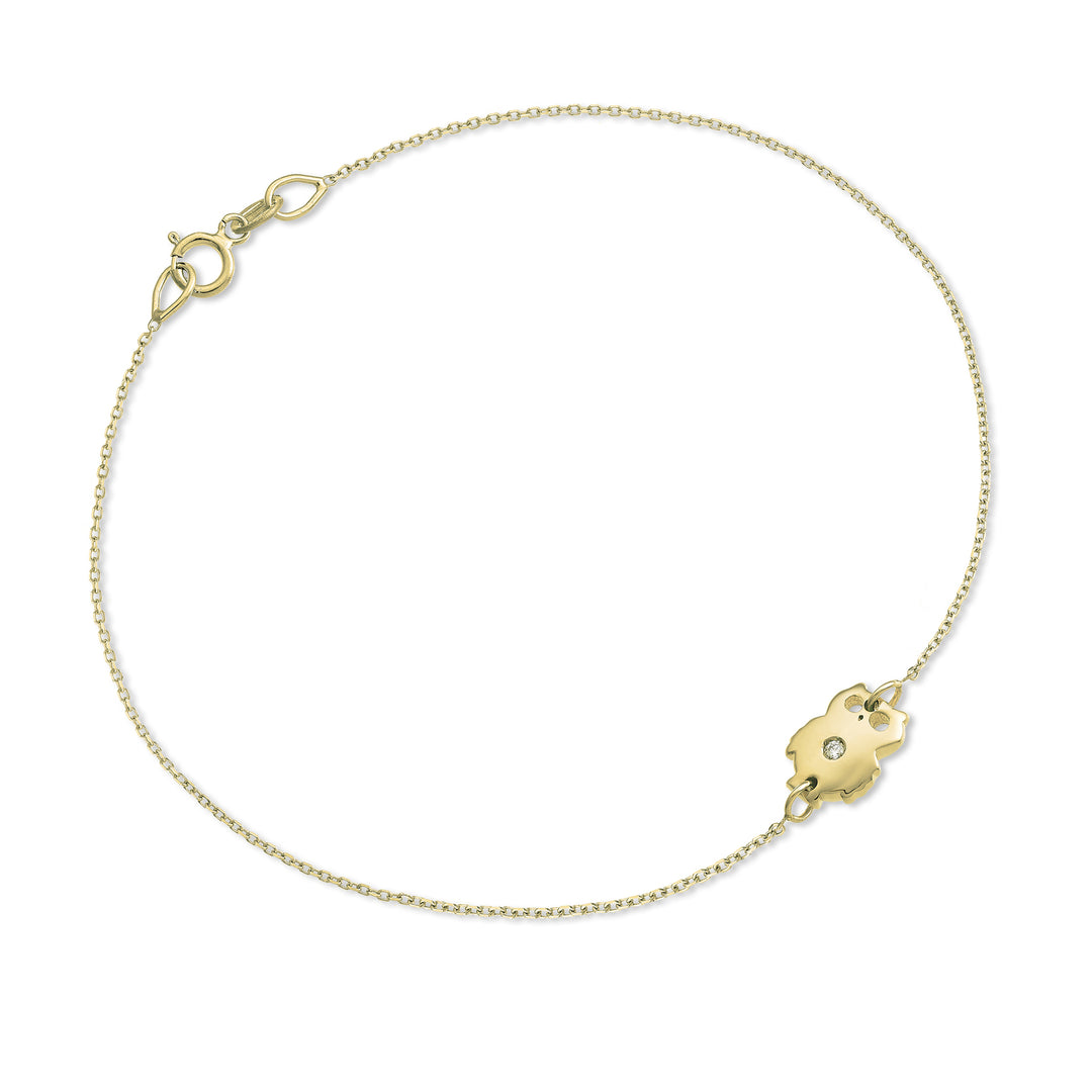 Mikiko br 18k gufo ct.0,01 oro giallo MB5044O1BR001