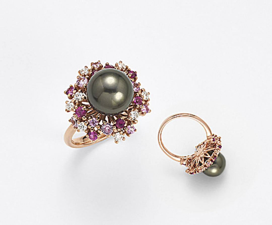 Nihama an 18k sspb 10/11 ct.0,35 zaffiri rosa e rubini ct .0,97 NA0692O3SANE100