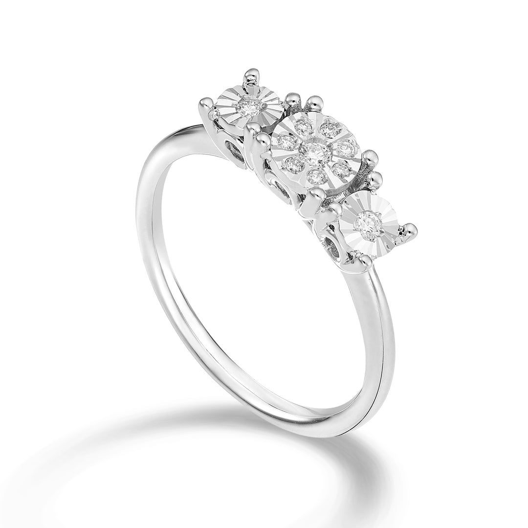 Mikiko une trilogie scalaire 18k ct.0.08 MA5158O4BR008