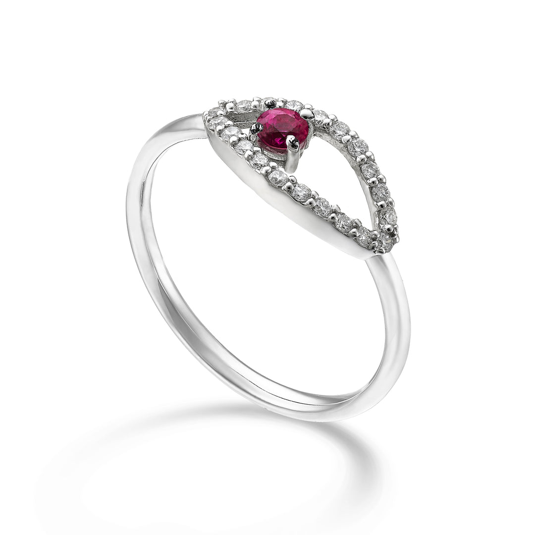 World Diamond Group an 18k "eye" ruby ​​n. 0.11 ct diam. ct.0.15 GA5186O4RBN026
