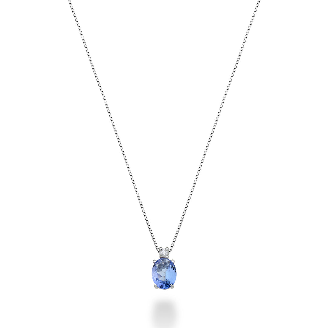 Mikiko cl 9k tanzanite n. ovale 4x3 ct.0,14 diam. ct.0,01 MD5180R4TZN