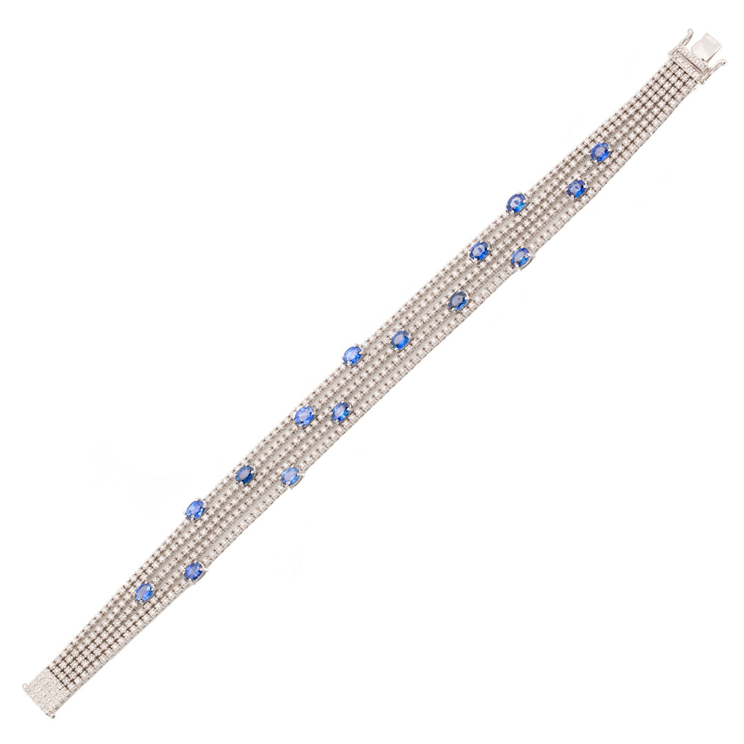 Bracelet tennis carré 5 rangs Golay BRDMBTL05-18155000070