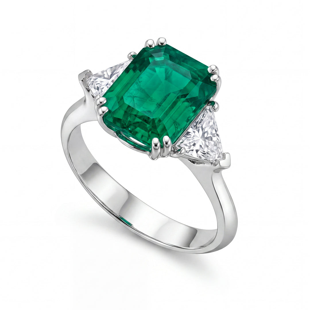 World Diamond Group Smaragd- und Diamantring APU382DISM-19358110020