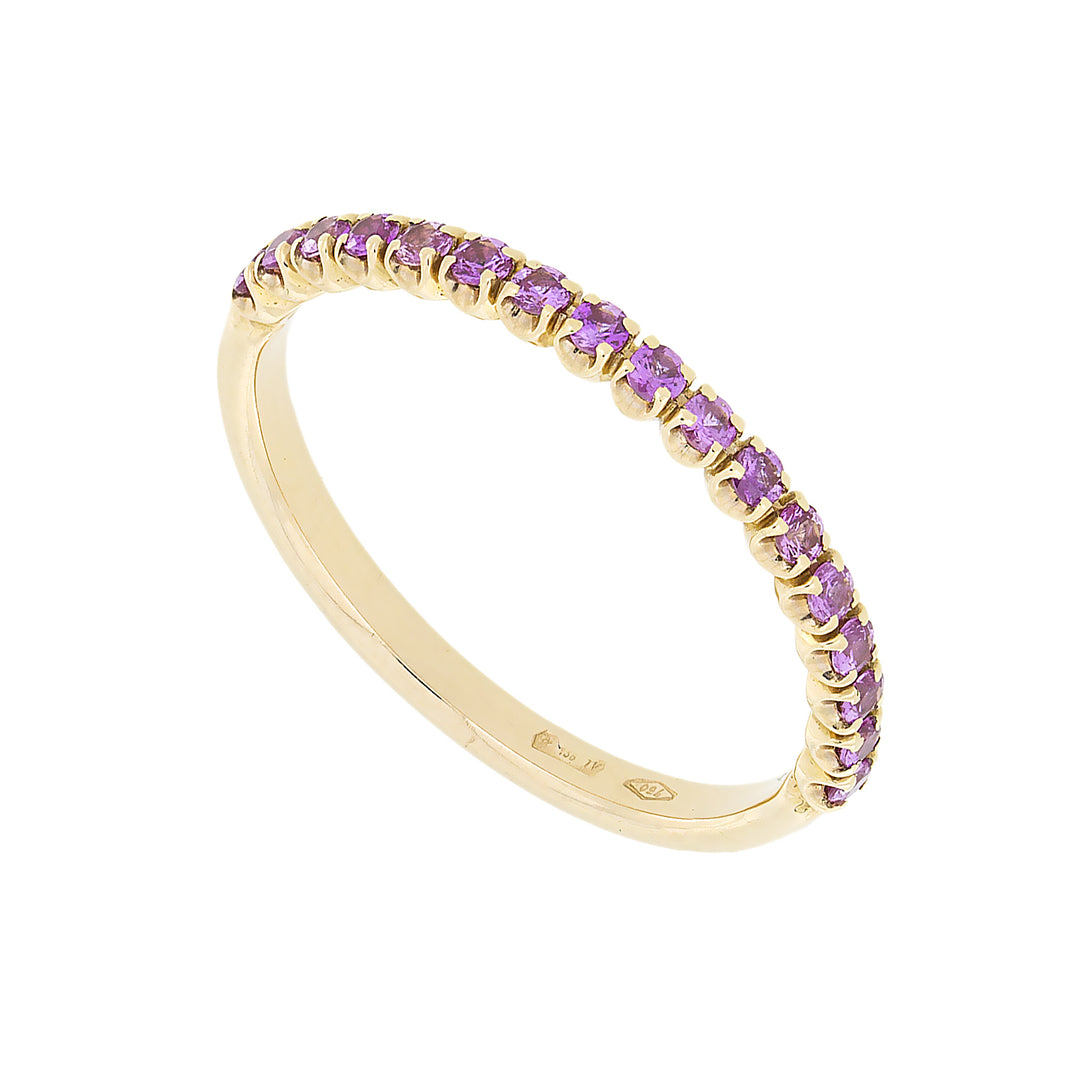 Golay eternity ring 1/2 turn pink sapphires 0.28 ct AFP1223PS