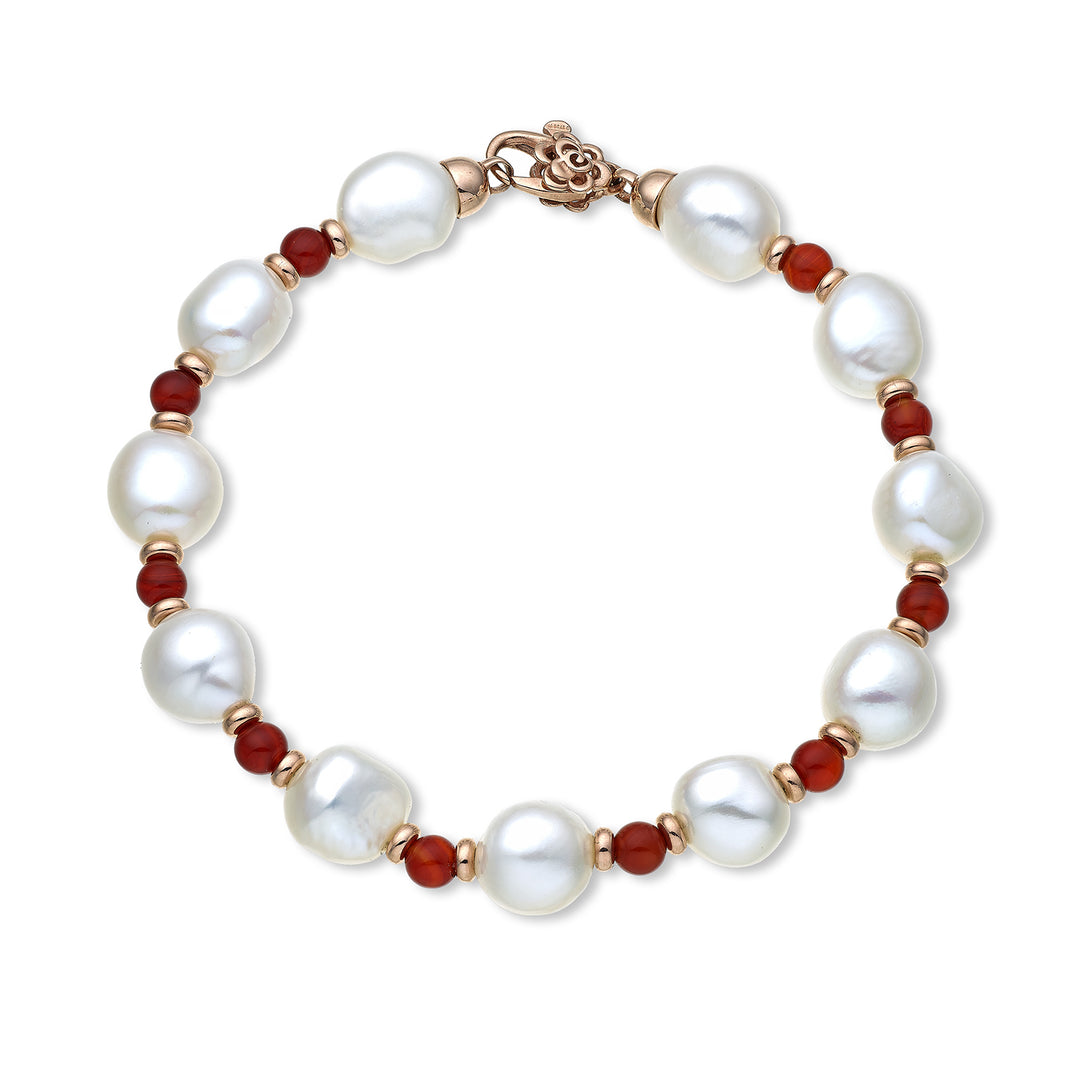 Mikiko br ag925 fw bar 9/10 red agate 4mm. MB7451A3RED AGATA