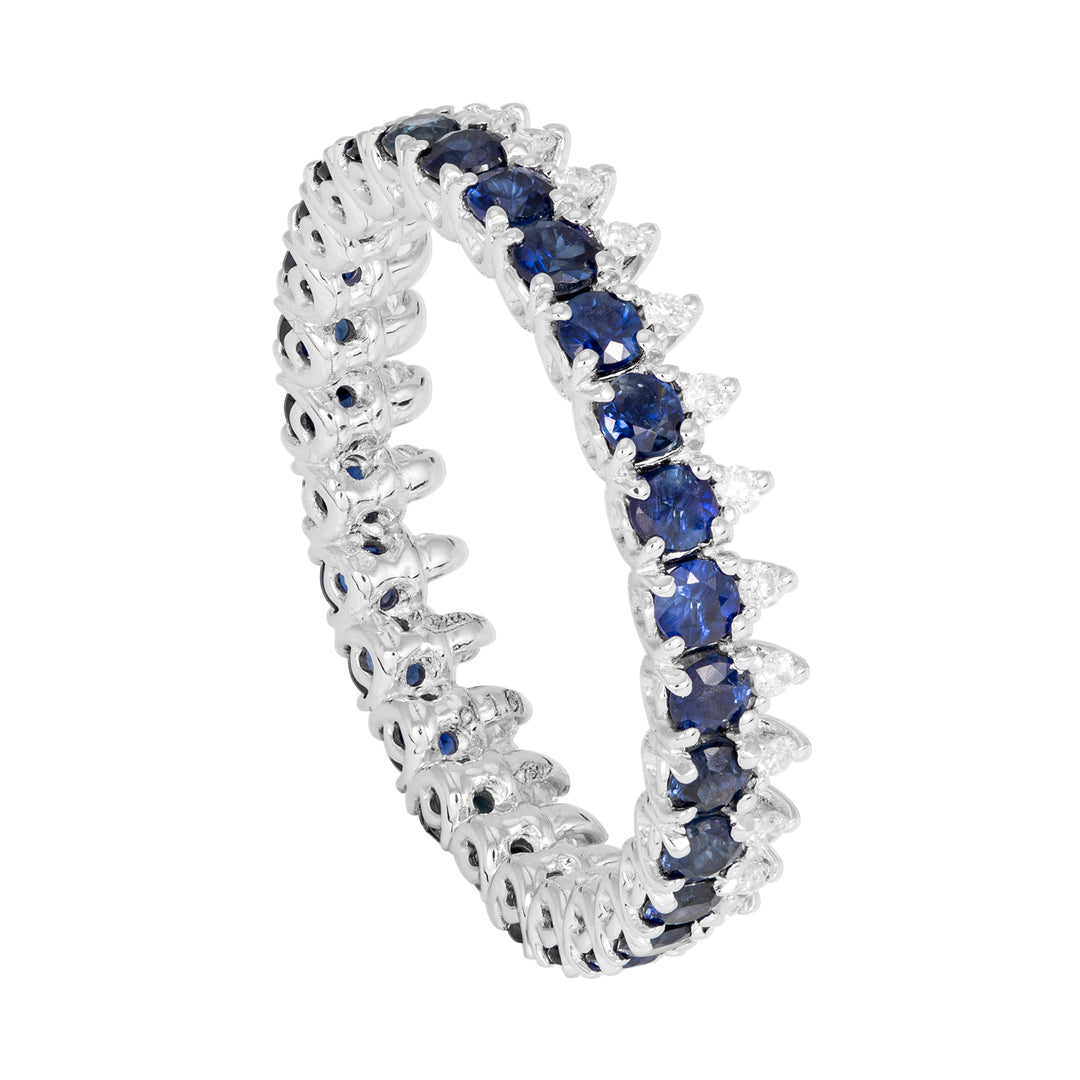 Golay-Fingerring mit Diamant und Saphir ADG015ZBDI-22131110040