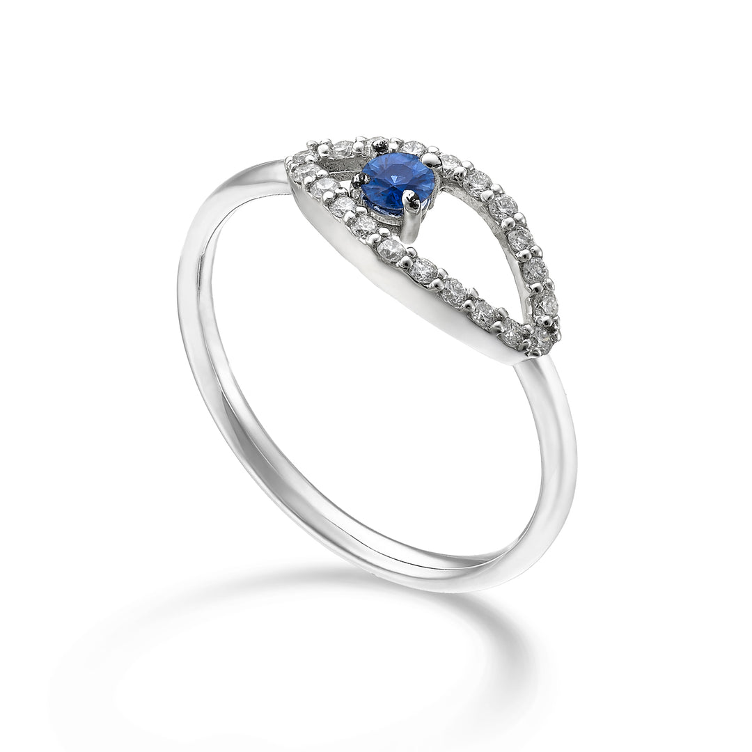 World Diamond Group, ein 18-karätiger „Eye“-Saphir Nr. 0,11 ct Durchm. ct.0,15 GA5186O4ZFN026
