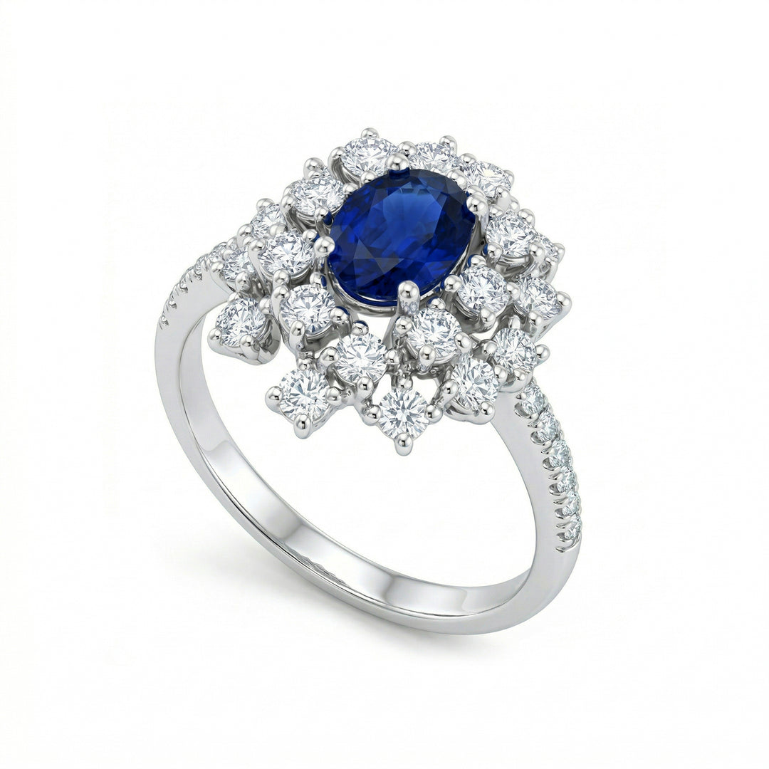 Golay oval sapphire ring 6x5 irregular outline ACLC834DZB65-26058110090
