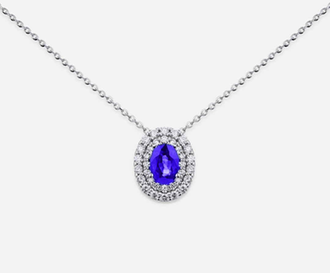 Mikiko cl 18k Tansanit n. Oval 6x4 ct.0,38 Durchmesser ct.0,33 MD5061O4TZN