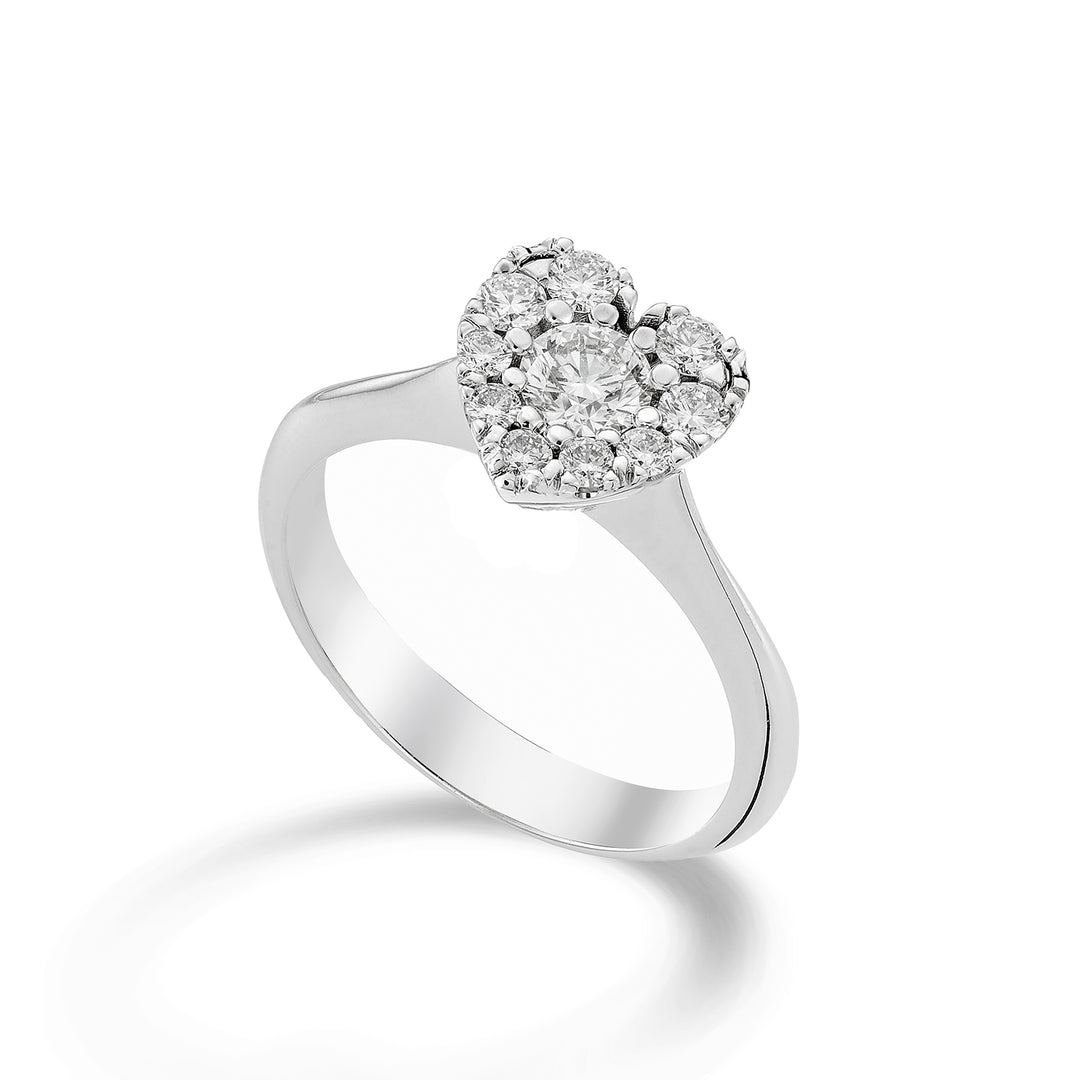 Bague Golay multi-pierres avec coeur central ct. 0,25 ACM001DI25-22350110031