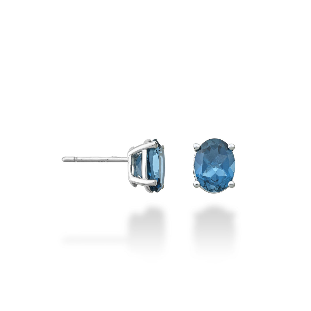 Nihama ou topaze bleue de Londres ovale 18 carats 8x6 ct.2,80 NO5122O4TPBL