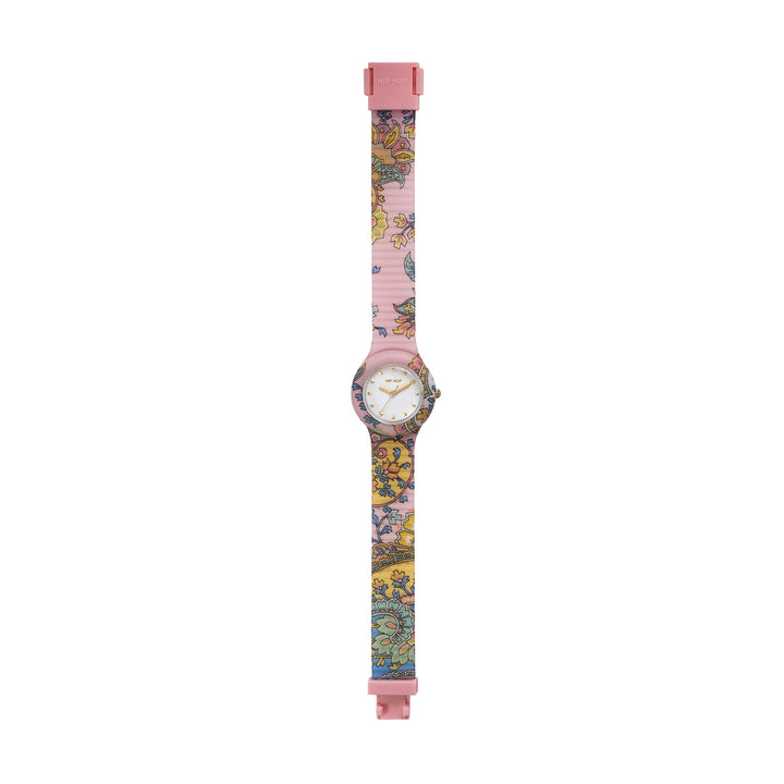 Hip-Hop-Uhr Pink Paisley Kollektion 32 mm HWU1310