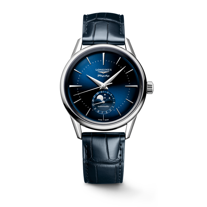 LONGINES – FLAGGSCHIFF HERITAGE MONDPHASE – L4.815.4.92.2